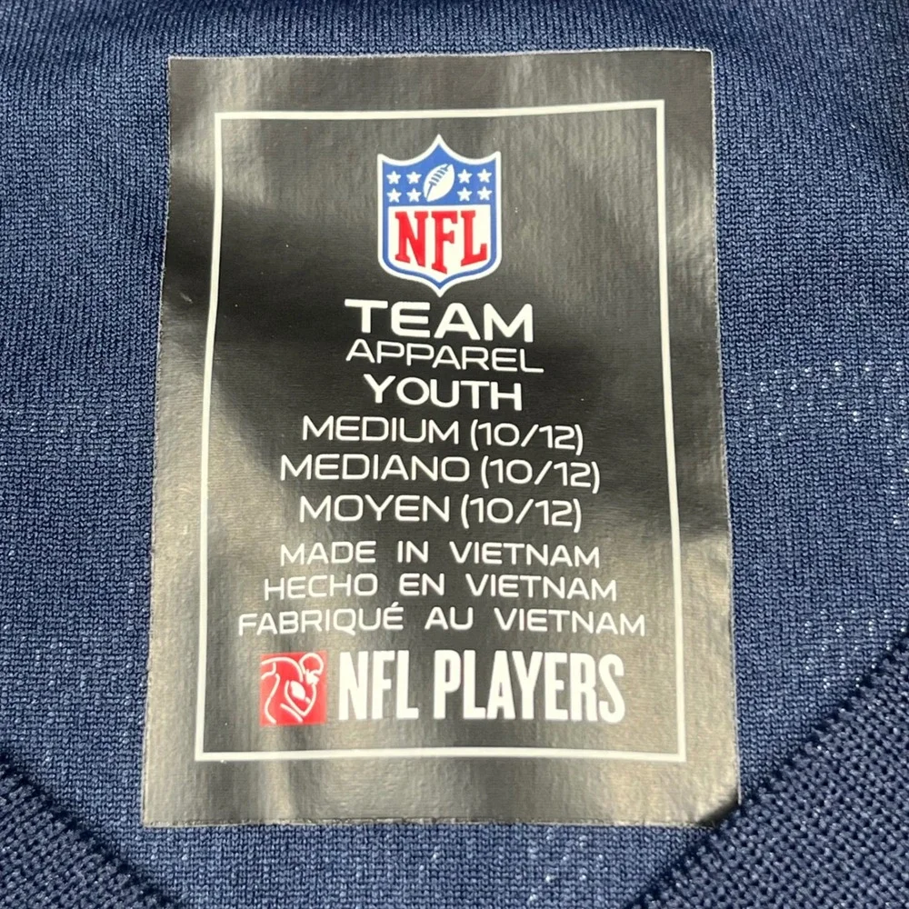 NFL Team Apparel Derrick Henry Titans Jersey Kids Medium Navy Blue 22 Football